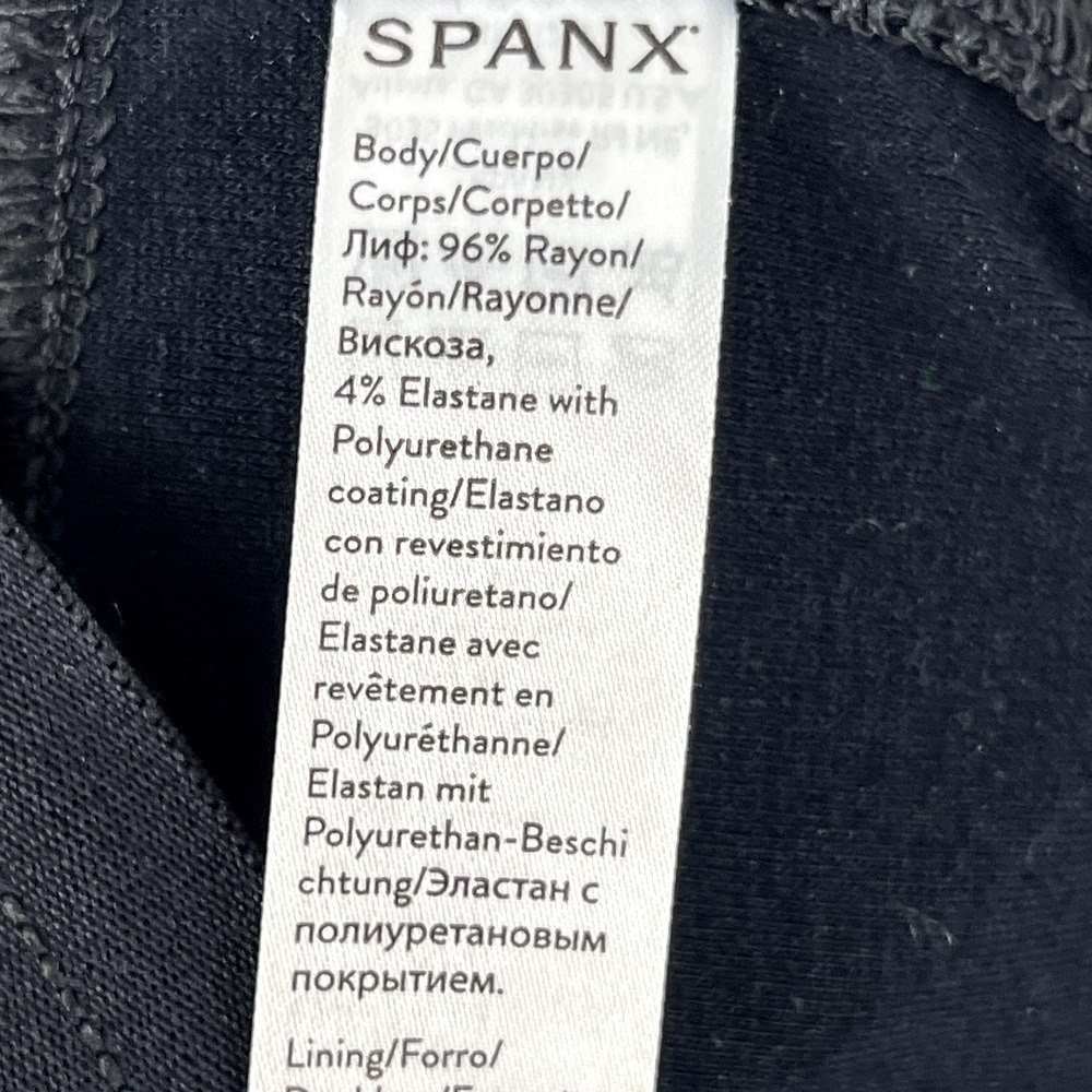 Spanx Leather-Like Ankle Skinny Pant Womens Large Brown Stretch Pull On Cropped - Picture 12 of 14